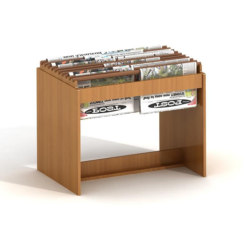 High Quality Modern Library Furniture Melamine Magazine Periodical Rack