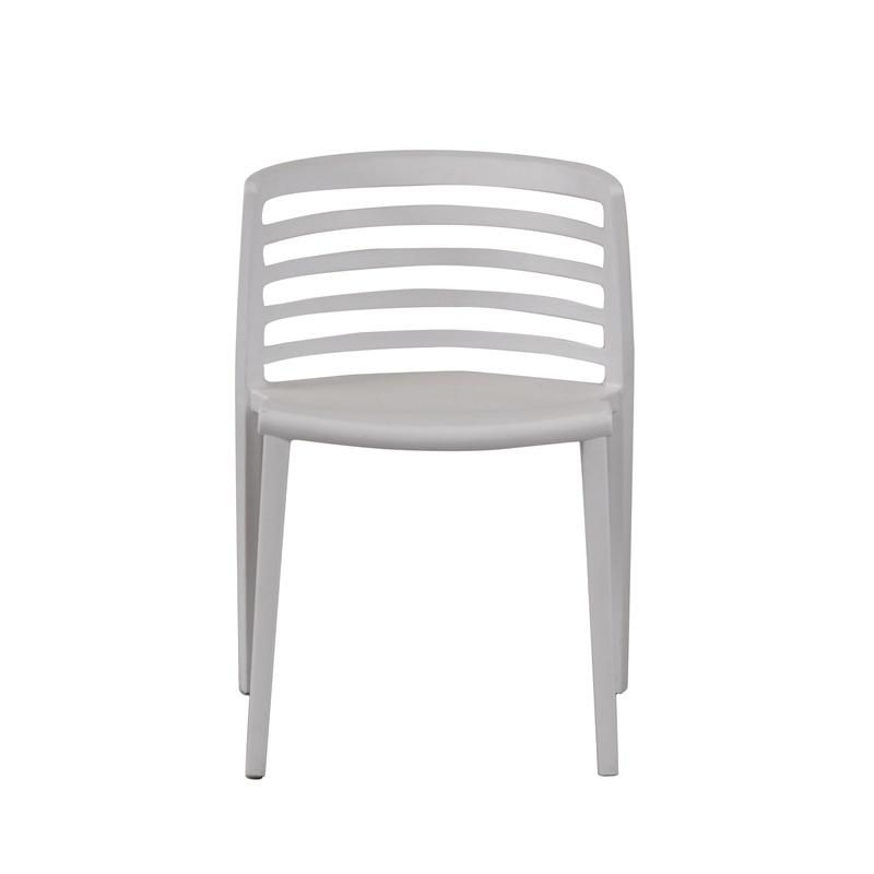 Outdoor Garden Event Restaurant Furniture Leisure PP Cheap Price Dining Room Stackable White Plastic Chair