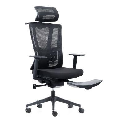 with Footrest Mesh Swivel Executive Gaming Ergonomic Hotel Desk Revolving Office Chair