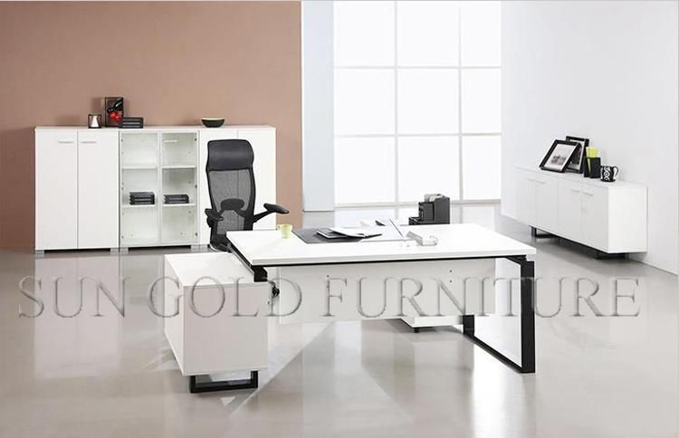Luxury Melamine CEO Executive Office Desk L Shape (SZ-ODL314)