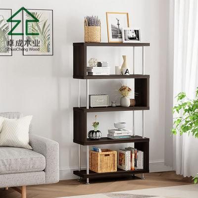 Corner Book Shelf Rack Free Standing Ladder Shelf