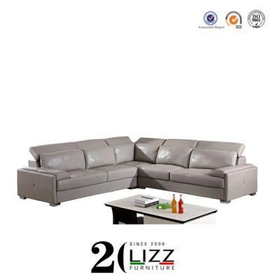 Modern Sectional Genuine Leather Recliner Sofa