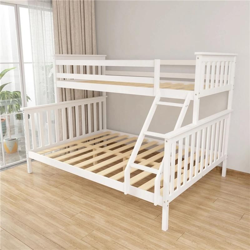 Upper and Lower Bunk Solid Wood Bed Child-Mother Bed Modern Simple Double-Layer Solid Wood Bed 0639