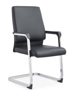 Hot Sell Middle Back Ergonomic PU Office Chairs with PP Armrest -1995D