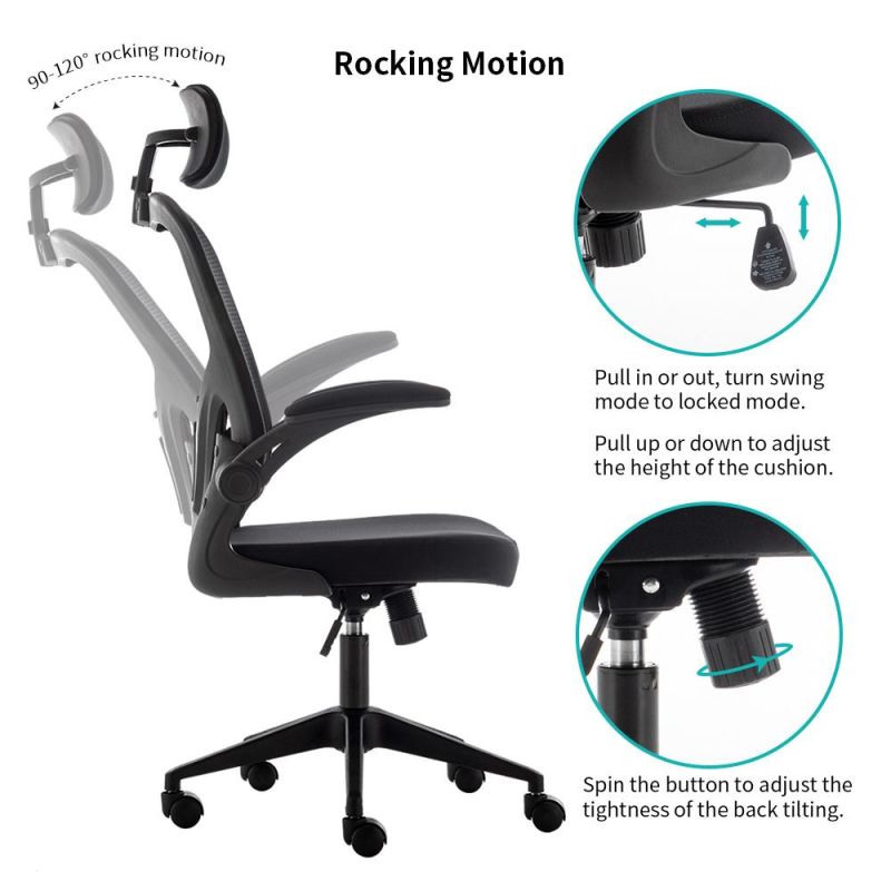 Modern Wholesales Supplier Visitor Guest Swivel Ergonomic Reclining Home Office Furniture Mesh High Back Executive Computer Gaming