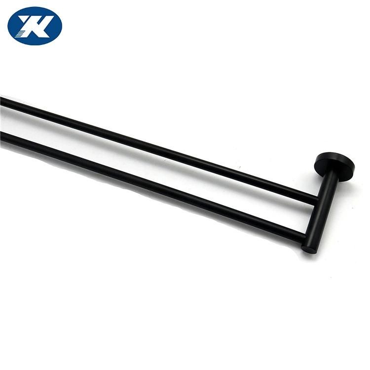 Wall Mount Matte Black Brushed Nickel Bathroom Accessory Single Towel Bar