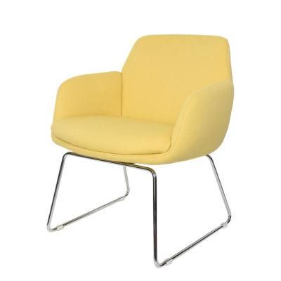China Furniture Factory Modern Living Room Chair with Steel Base