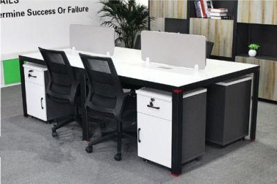 Modern Chinese Melamine 4 Person Office Workstations Custom Office Furniture