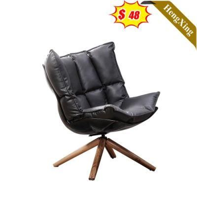 Foshan Factory Living Room Sofa Chairs Dining Room Bar Hotel Wooden Legs PU Leather Leisure Lounge Chair
