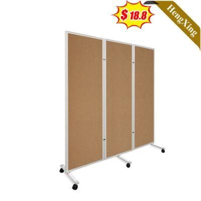 a Wood Color Office Furniture School Square Mobile Folding Plastic Partition