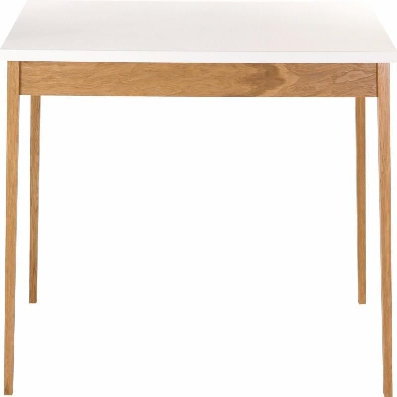 White Rectangular Smooth High-Quality Simple Modern Wooden Table Furniture for Dining Room