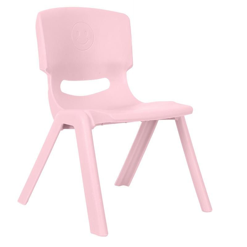 China Wholesale Home Furniture Thickened Plastic Kindergarten Bench Frosted Backrest Dining Chair