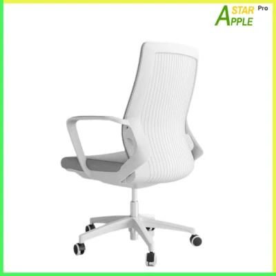 Elegant White Furniture as-B2122wh Computer Chair with Fabric on Armrest