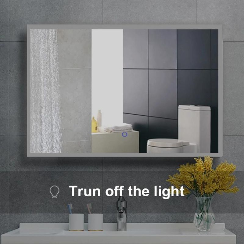 Modern Dimmable White Light LED Bathroom Mirror Wall Mounted