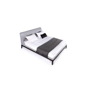 Modern Design Comfortable Custom Size Platform Bed with Linen Fabric
