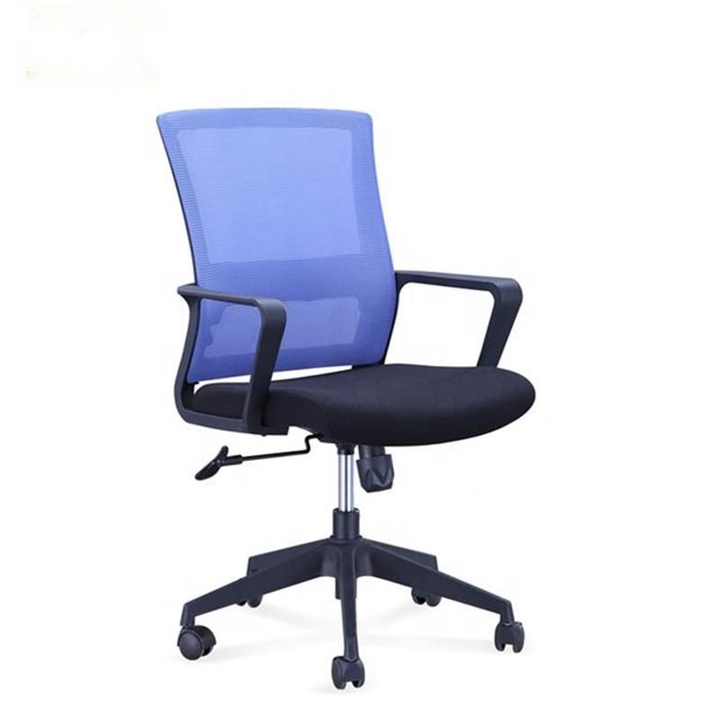 Modern Furniture 2021 MID Back Mesh Office Chairs with PP/Fiber Fixed Armrest