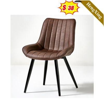 Made in China Wholesale Price Living Room Dinner Furniture Leather Fabric Metal Leg Restaurant Dining Chair
