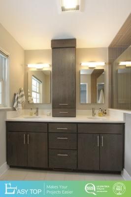 Waterproof Commercial Wooden Bathroom Vanities for Apartment