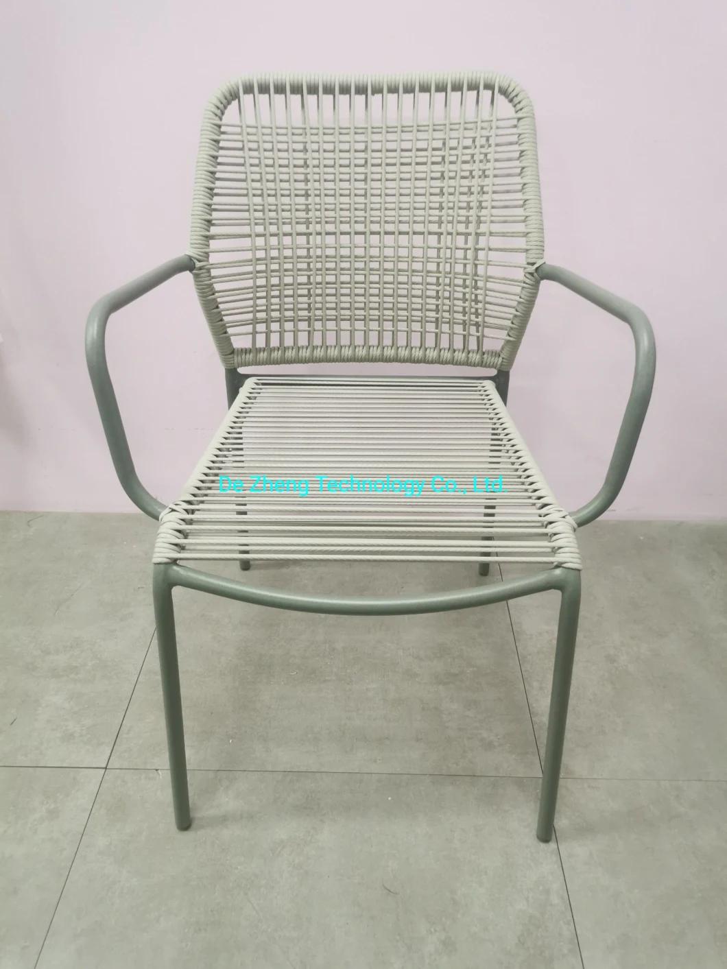 Wholesale Price Aluminum PE Rattan Handcraft Dining Sets 4 Chairs Patio Garden Rattan Modern Balcony Furniture Outdoor