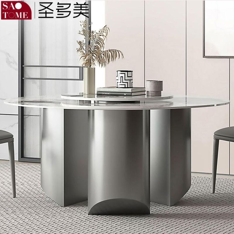 Good Quality Round Steel Frame Dining Table Top Quality for Sale