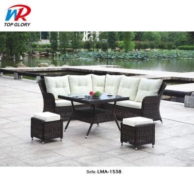 Outdoor Full Set Sofa, Patio Furniture Sets, Cheap Outdoor Wicker Furniture Rattan Sofa with Seat Cushions