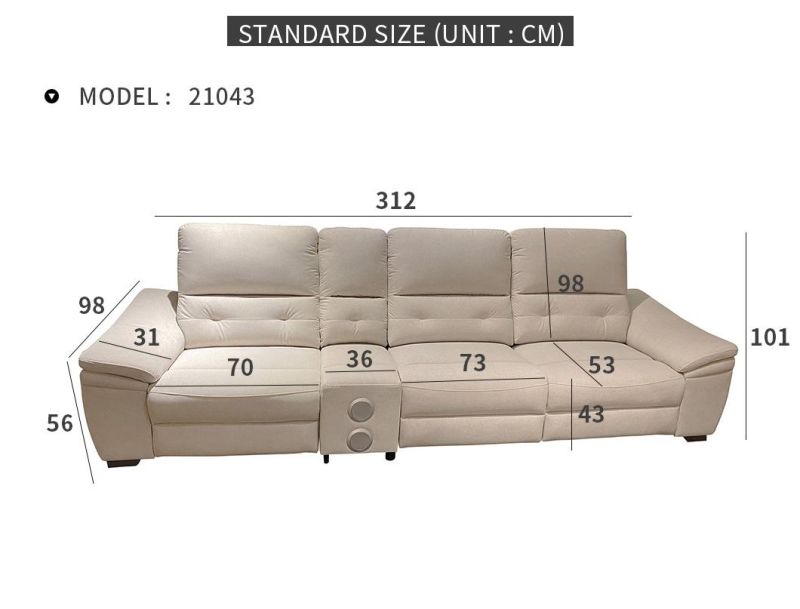 2022 Hot Sale Europe Trend New Design Velvet Fabric Corner Sectional Recliner Corner Sofa Set