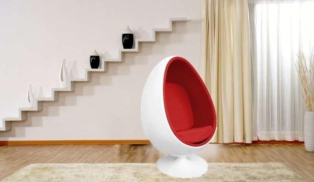 Designers Relaxing Swivel Pod Chairs Modern Furniture for Living Room Fiberglass Half Ball Chair