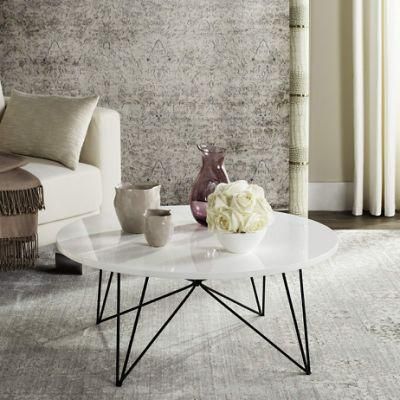 Modern Round Hairpin Coffee Table