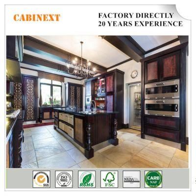Wholesale Factory Custom Make Solid Wood Kitchen Cabinets Antique Style