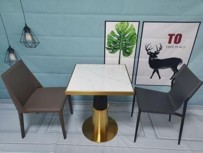 Modern Design Elegant MDF with Metal Legs Coffee Shop Table Deluxe Living Room End Table