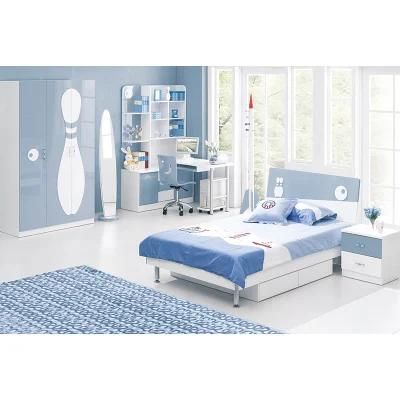 E1standard Modern Design Wooden Kids Youth Bedroom Set Furniture Lacquer Painting