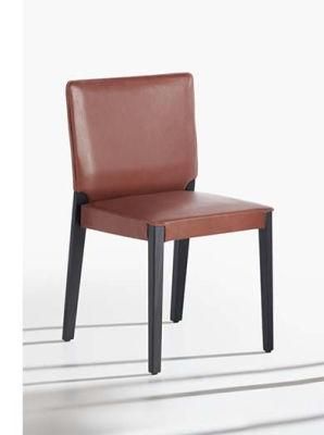 Modern Furniture Design Stackable Metal Cushion Cafe Restaurant Silla Dining Chair