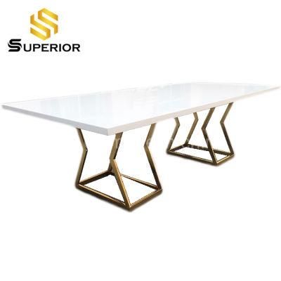 Italian Style MDF Top Dining Room Table For Home Furniture