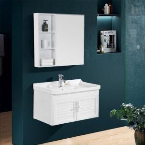 Joinin Modern Design Aluminum Bathroom Vanity Cornered Bathroom Furniture with Mirror 800mm
