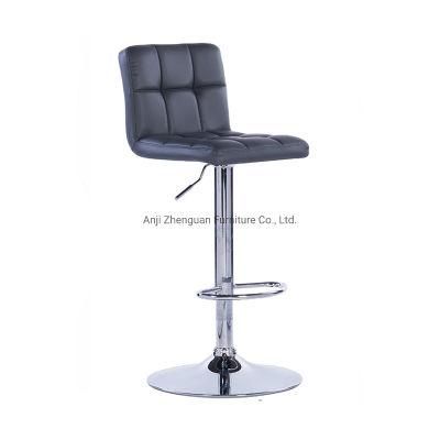 Height Adjustable Metal Modern Lounge Furniture Bar Chair Stool (ZG18-001)