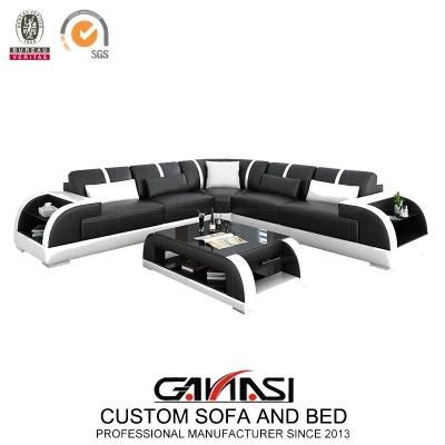 Black Sectiona Sofa Furniture for Villa