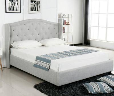 China Wholesale Bedroom Furniture Upholster Beds Modern Home Furniture Cheap Fabric Beds