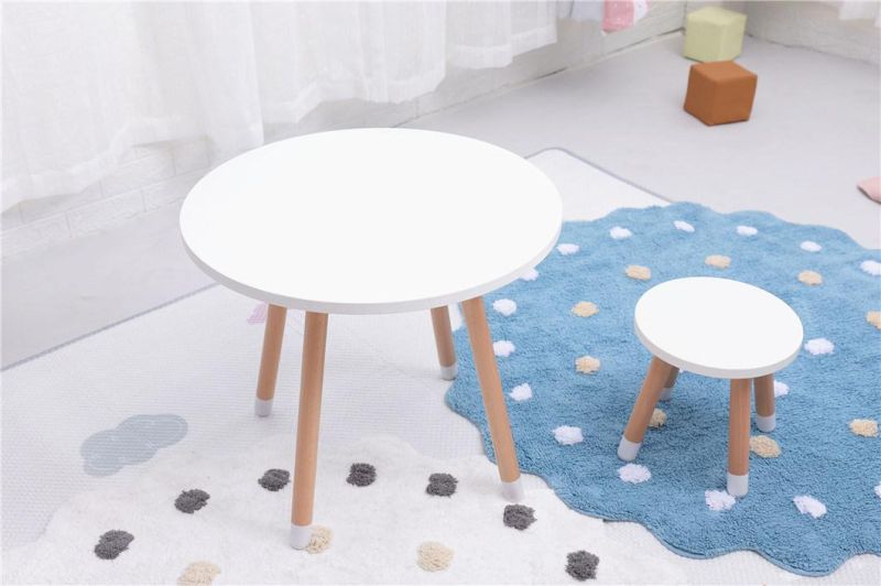 Factory Supply Modern Children Wooden Round Table and Chair Kids Furniture Set