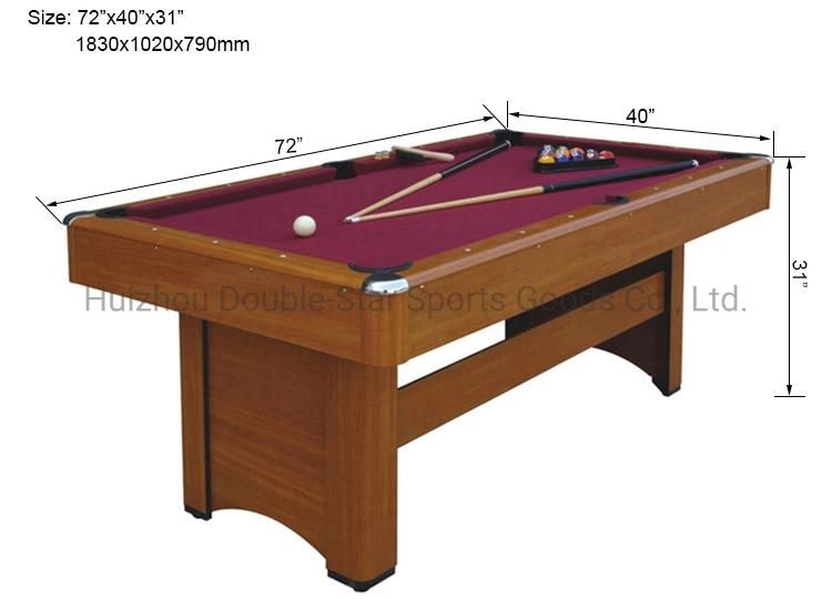 Szx 6FT Factory Sales Modern Billiard Pool Table