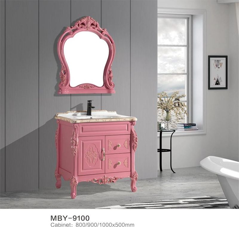 Fashion Design Bathroom Plastic Vanity Cabinet