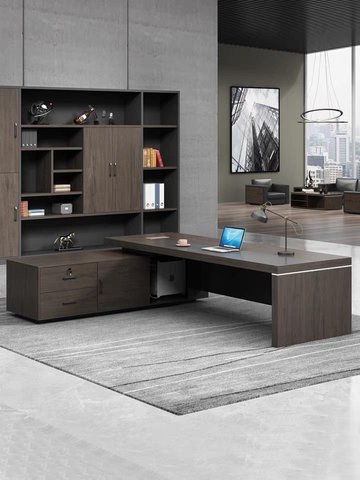 China Manufacturer Dark Brown Executive Office Desk (SZ-OD721)