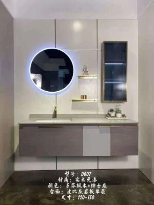 MDF Melamine Double Twin Sink Wall Modern Bathroom Hotel Furniture