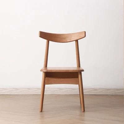 Solid Wood Dining Chair Fashion Simple Modern Cherry Wood Dining Chair Factory Direct Sales Hotel Restaurant Furniture Chair