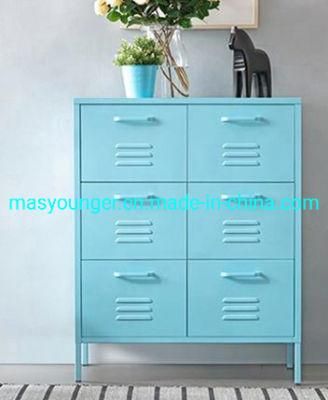 6 Doors Small Bedroom Unit Design Modern Steel Cabinet for Living Room