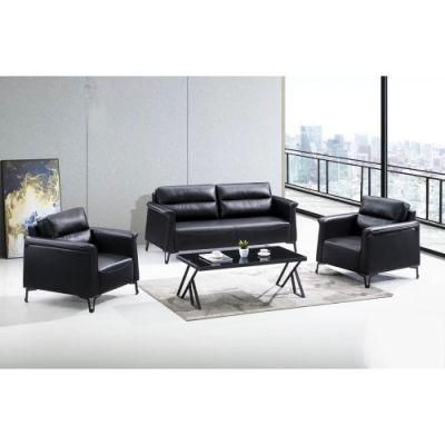 Sz-Sf821b Office Waiting Room Genuine Leather Sofa Set on Sale