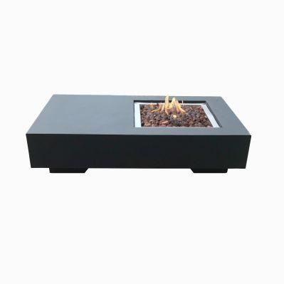Charm Garden Outdoor Living Rectangle Gas Fire Table, Fire Pits