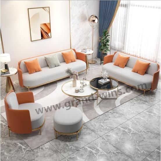 Home Furniture Modern Lobby Sofa Lounge Sofa Set Fabric Sofa