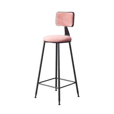 Nordic Modern Bar Furniture Metal Frame Fabric Banquet Party Wedding Stool Chair Bar Stools Chair Bar Chair