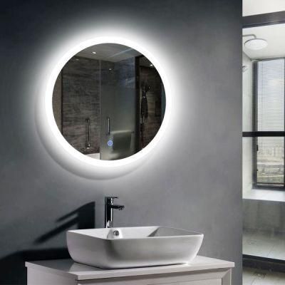 Jinghu Hotel Project LED Bathroom Mirror Bluetooth Speaker Multifunction LED Lighted Bathroom Mirror