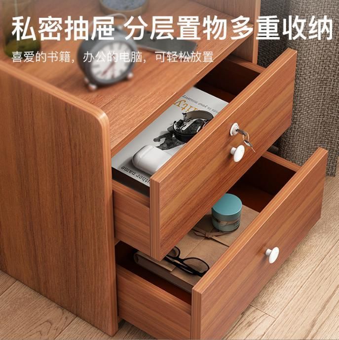 Bedside Table Simple Modern with Lock Mini Small Locker Home Bedroom Bedside Storage Cabinet